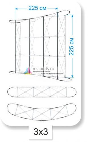Pop up Медуза 2x3, 3x3, 4x3